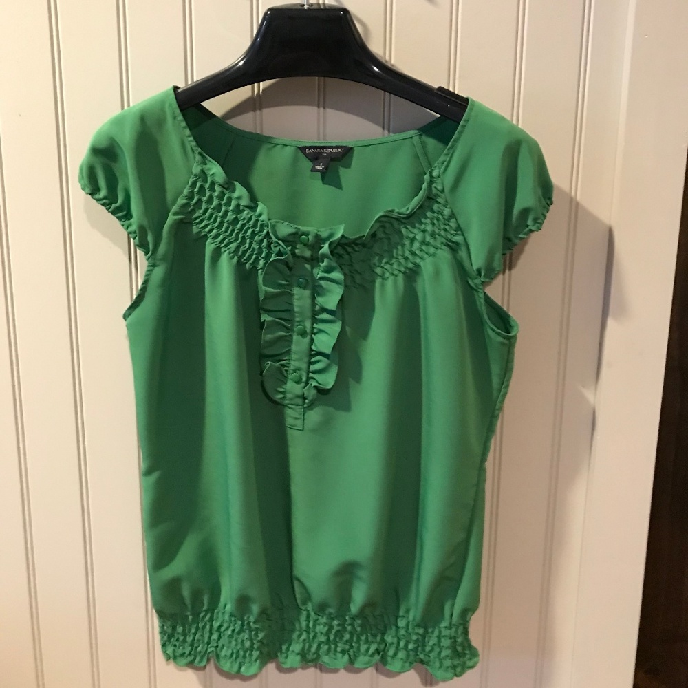 Green blouse
